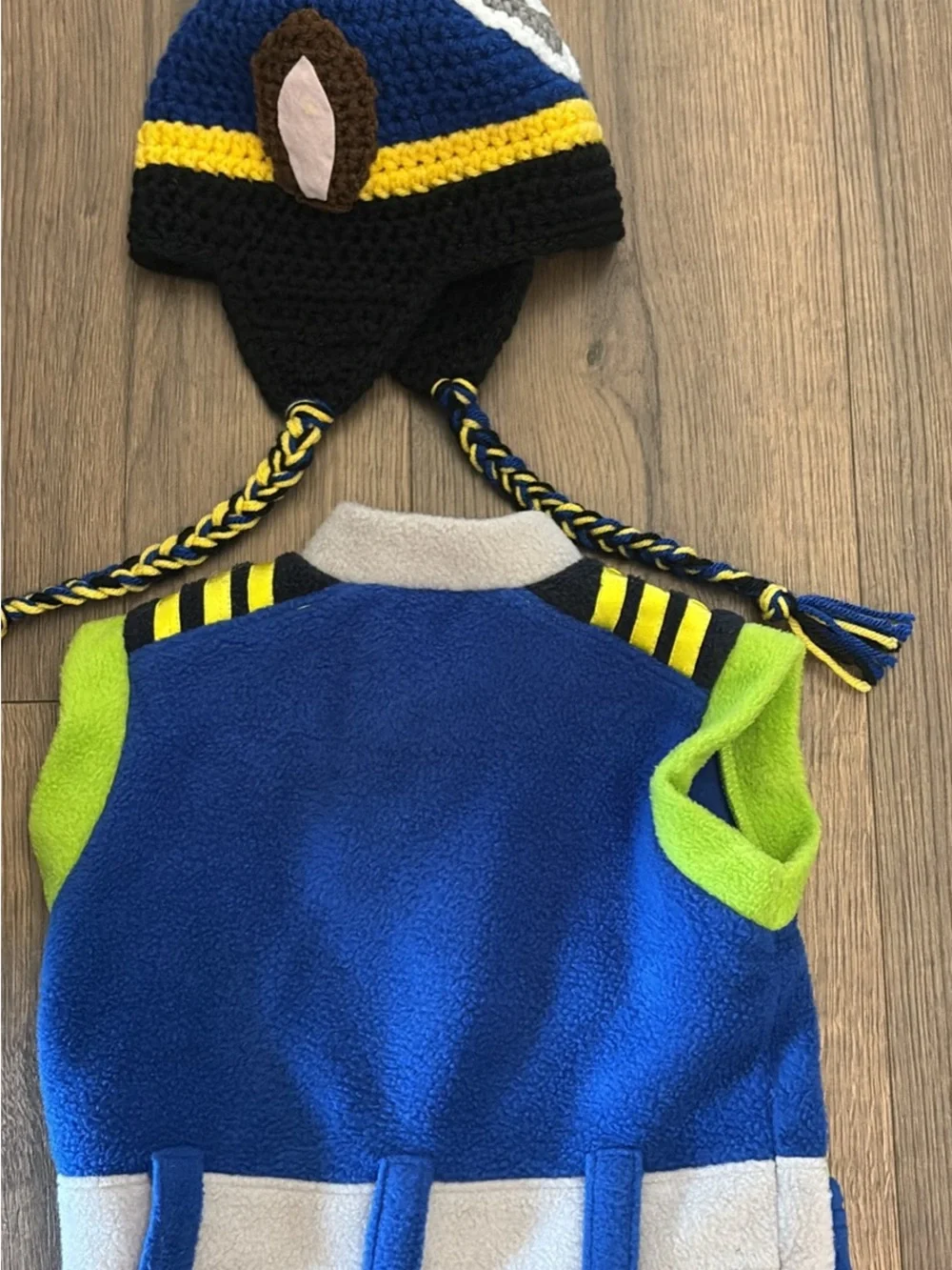 18 month to 2T Chase Costume Vest with Knit Hat